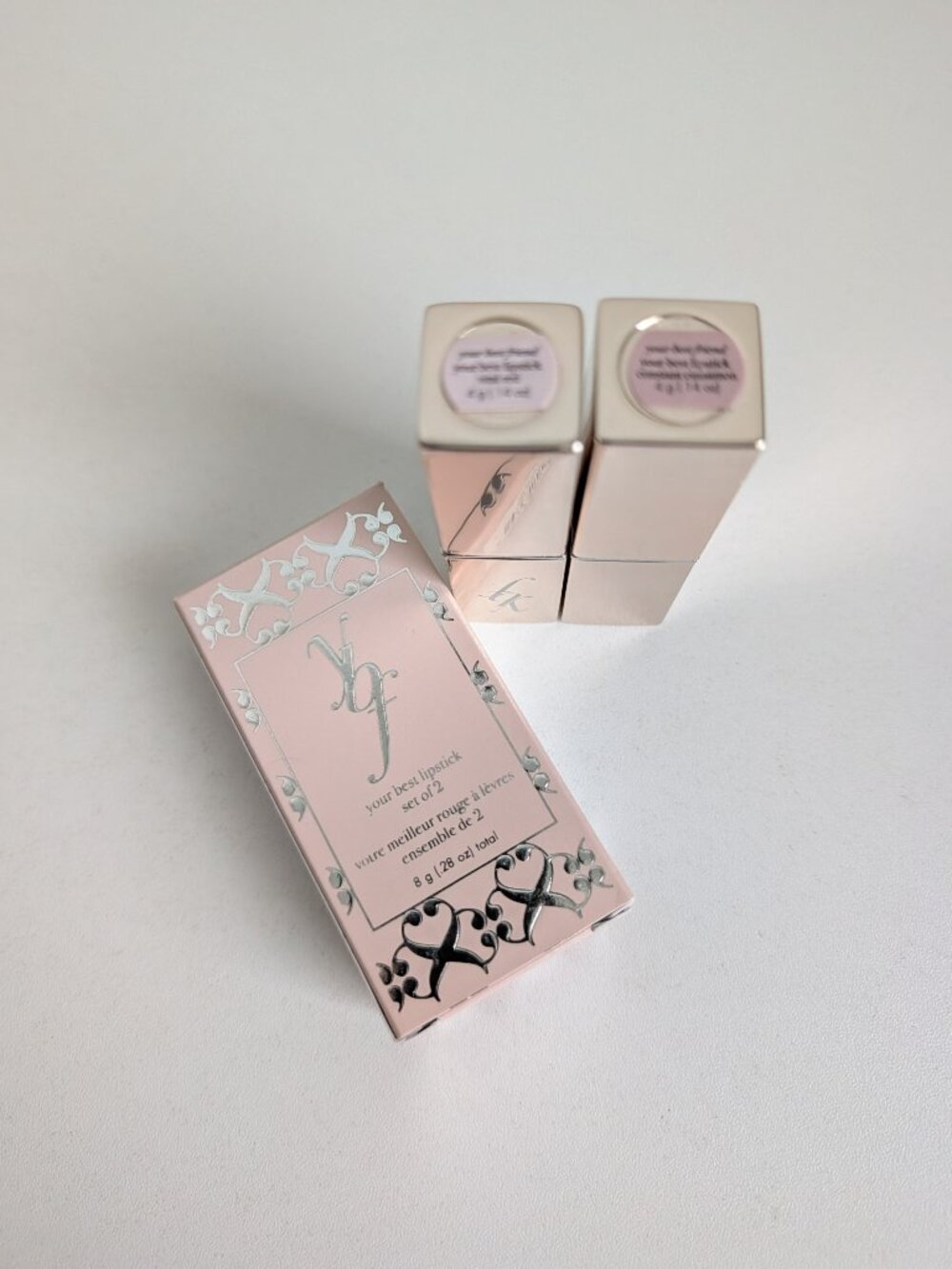 Ybf Your Best Friend Lipstick Set of 2 Vital Red & Constant Cinnamon Full Size